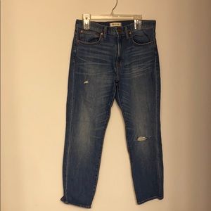 Madewell straight crop jeans